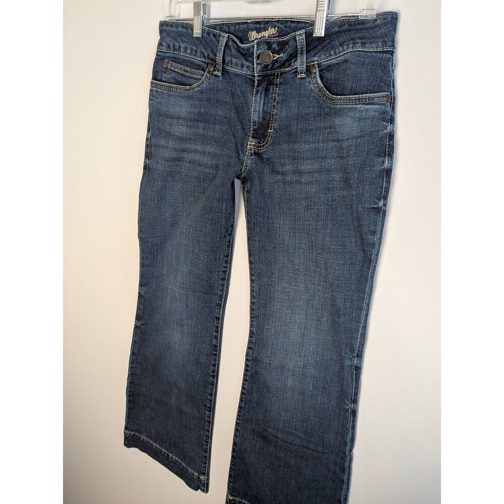 Wrangler Wide Leg Flare Jeans Womens Size 7 Cowgirl Rodeo Hippie Denim Pant - Picture 8 of 16